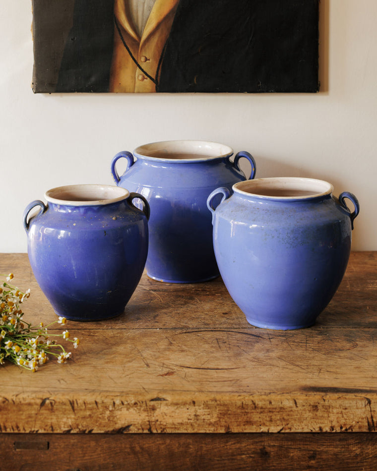 Blue Tolosane Pot