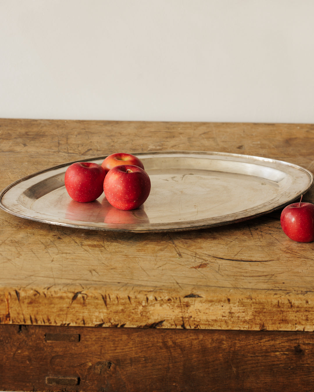 Spanish Hand Hammered Silver Tray