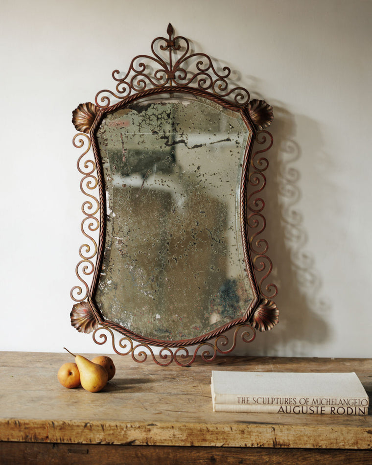 19th c. Shell Mirror