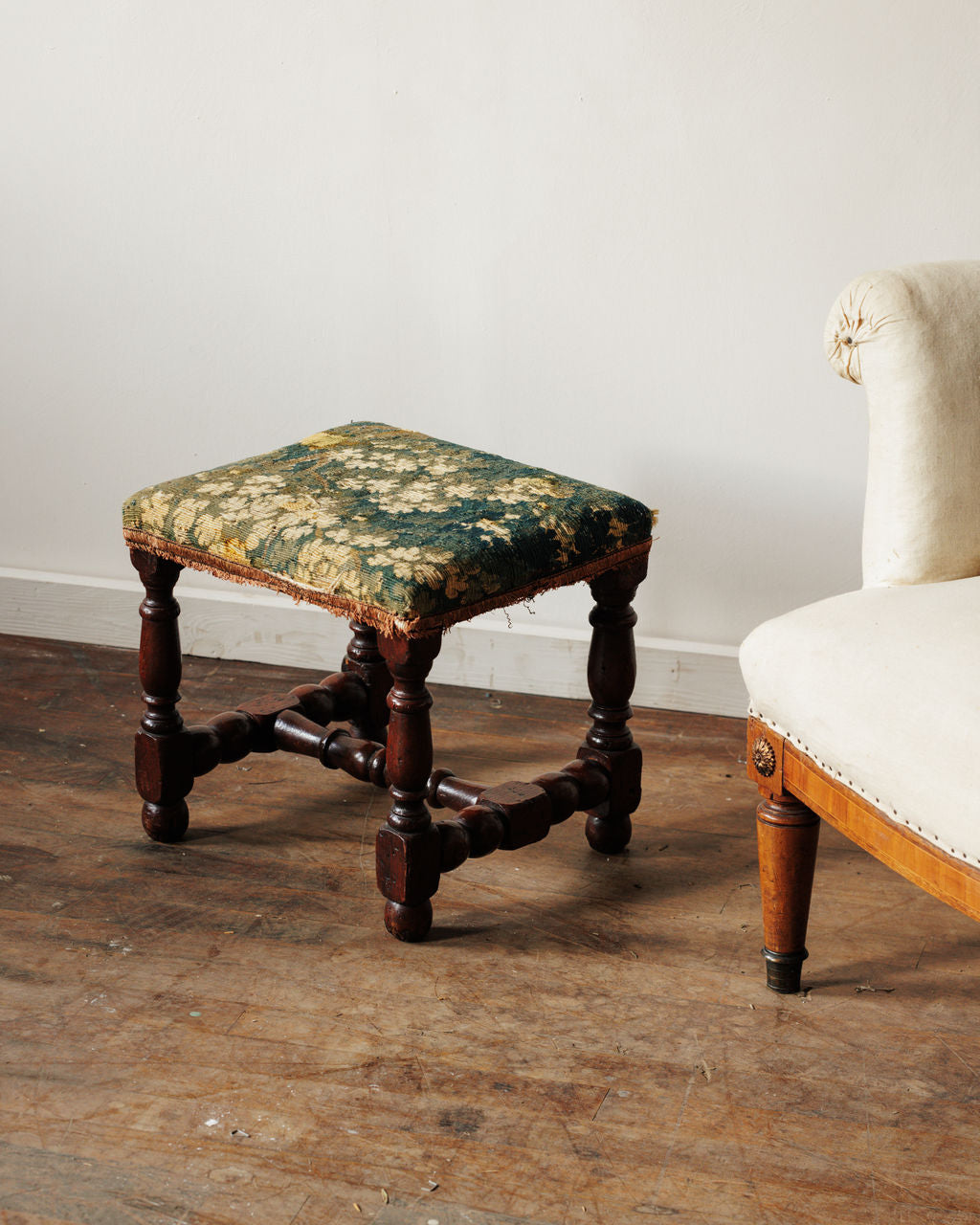 17th c. Tapestry Stool - I