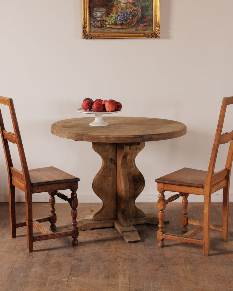 Oak Round Dining Table
