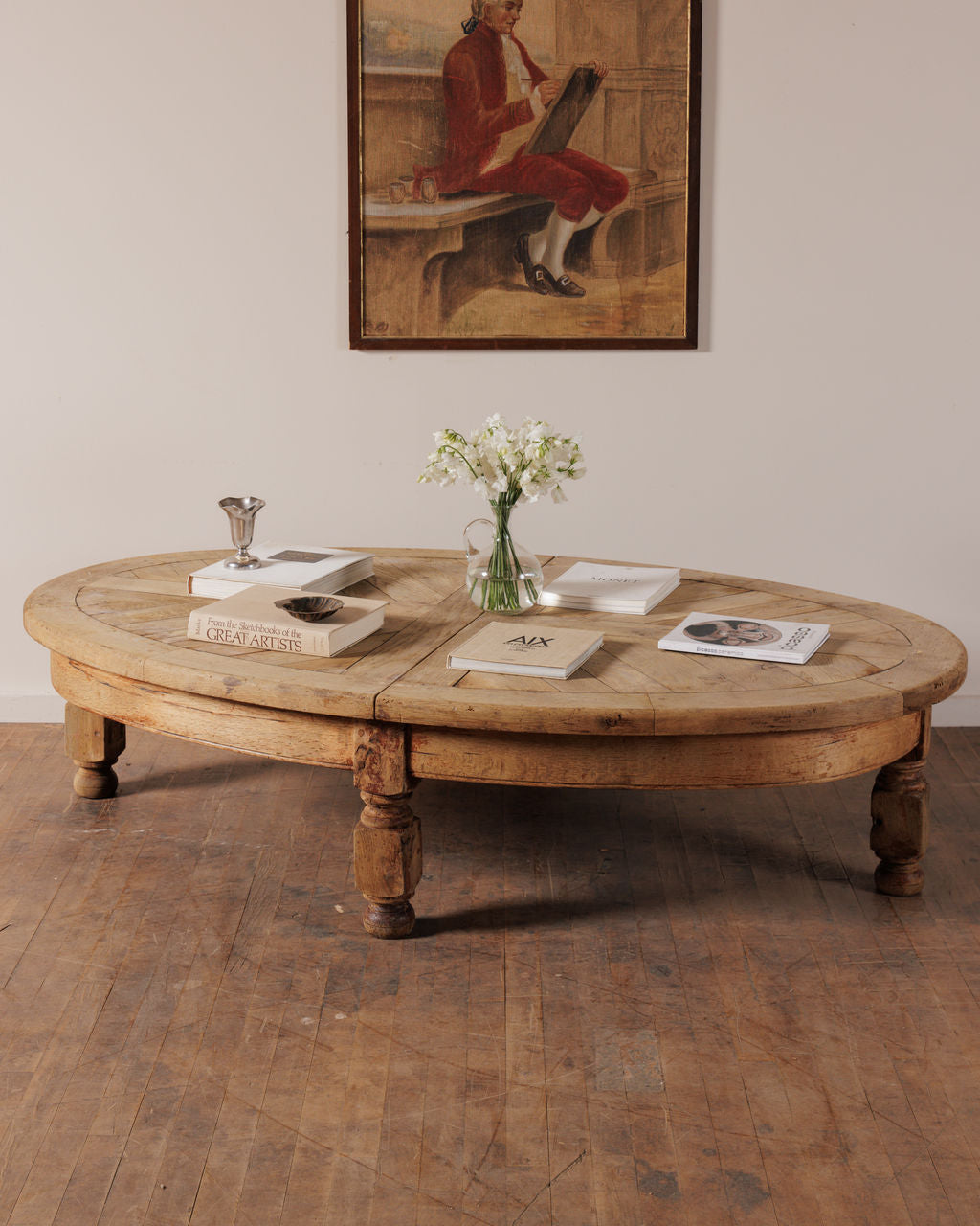 Oval Oak Coffee Table