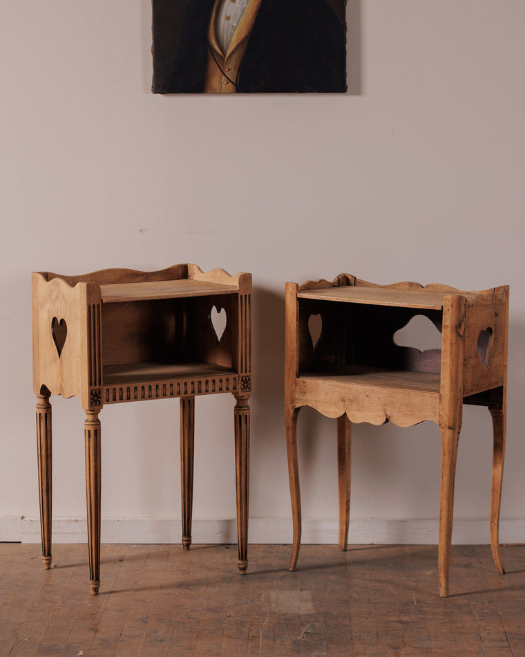 Oak Bedside Table Set