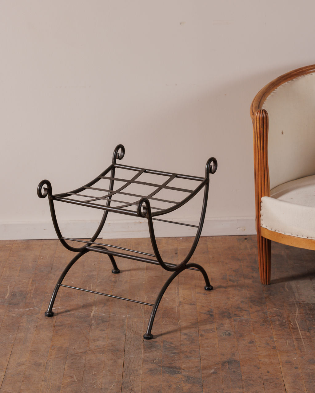 French Wrought Iron Stool