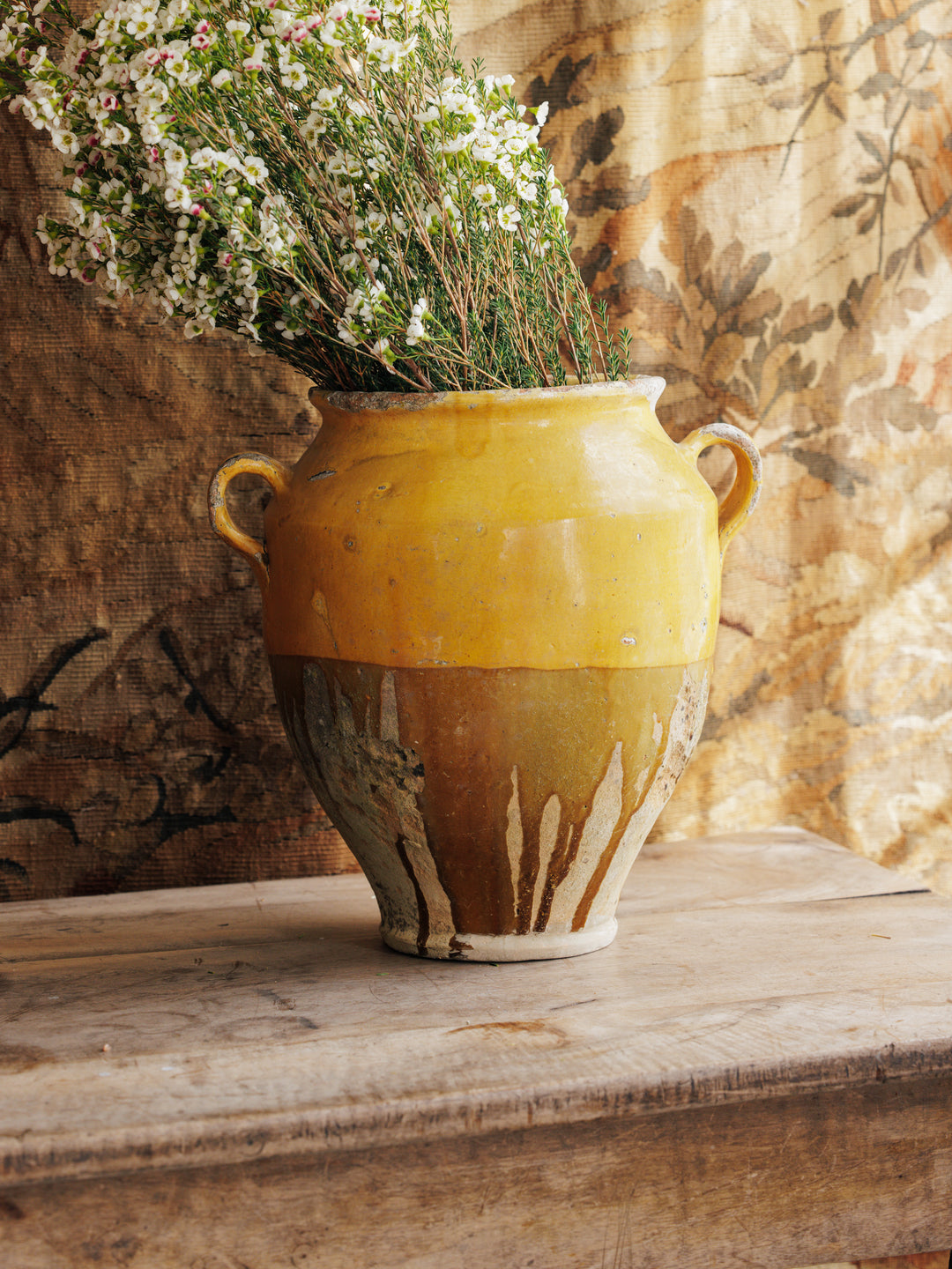 Extra Large Yellow Confit Pot