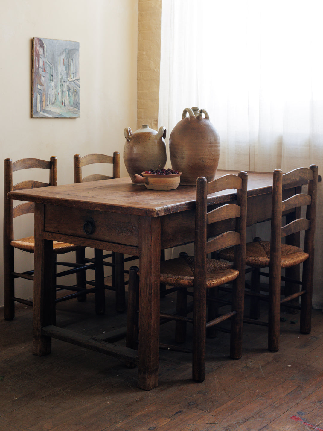 18th C. Oak Farm table