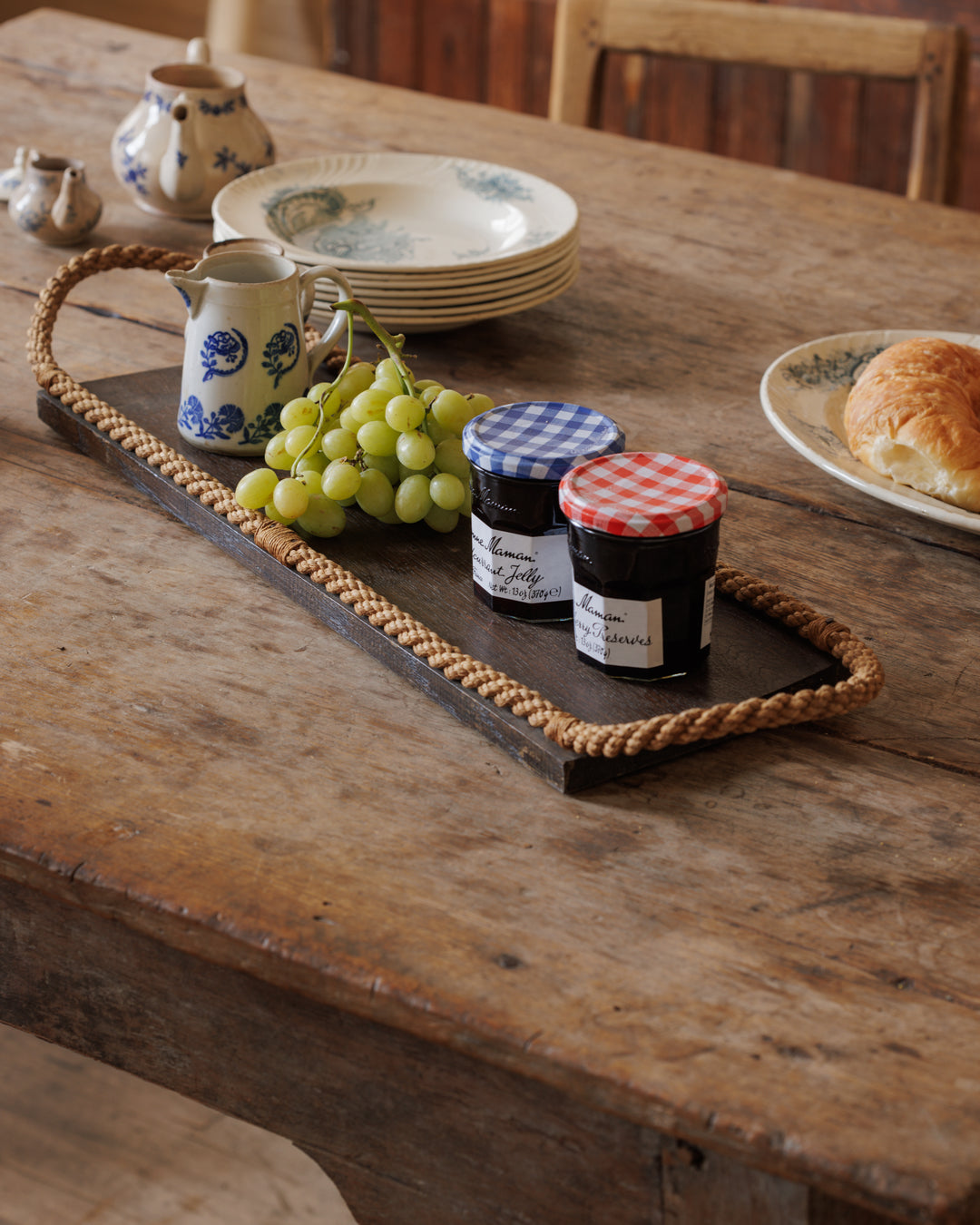 Wood and Rope Serving Board