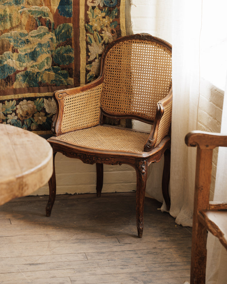 19th c. French Cane Armchair