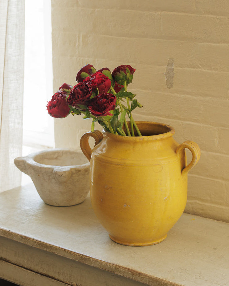 Glazed Yellow Confit Pot