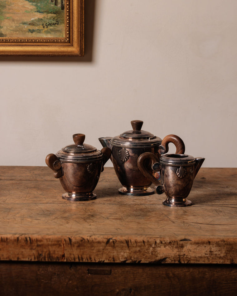 Silver Shell Tea Set