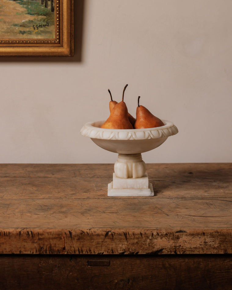 Alabaster Pedestal Bowl