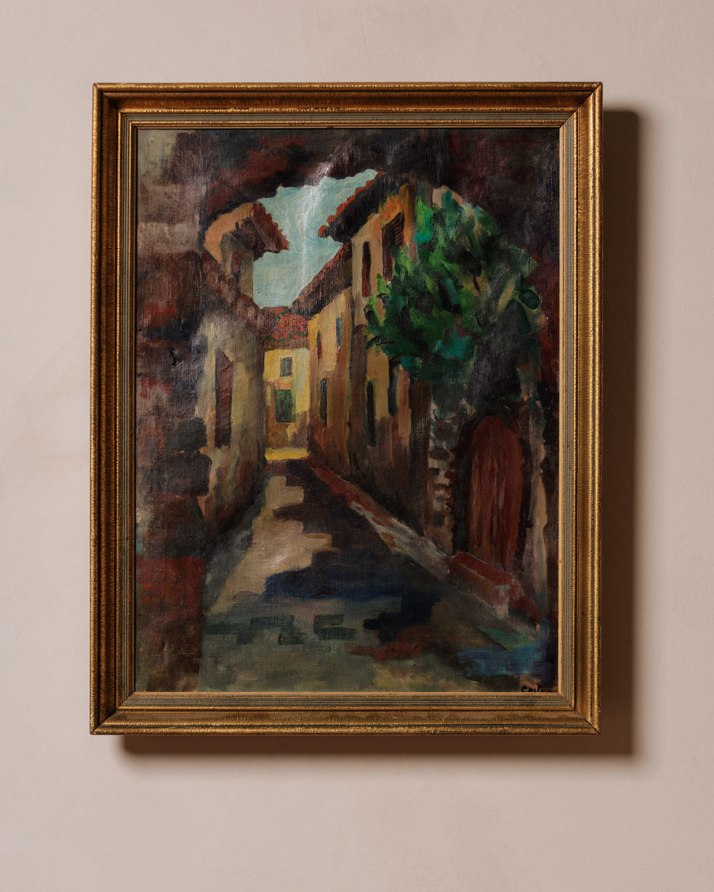The Village Oil Painting