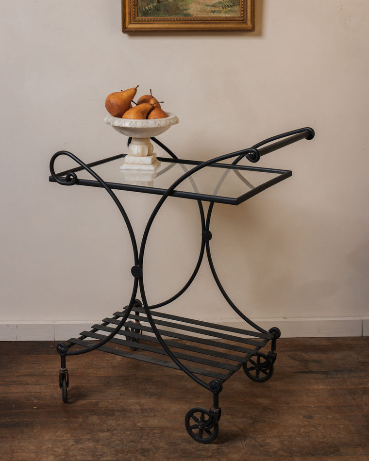 Wrought Iron Bar Cart