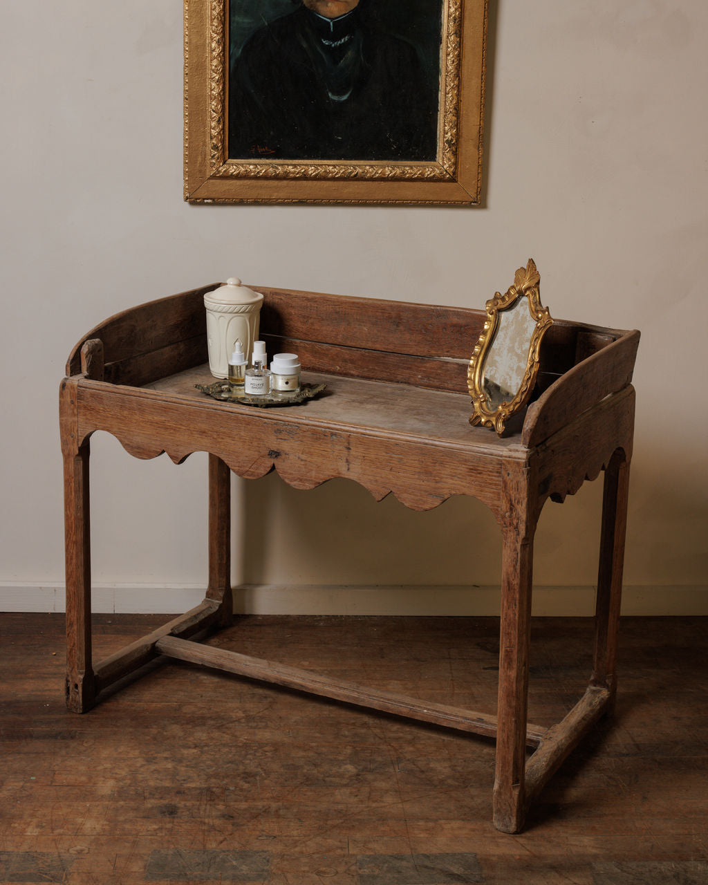 Walnut Shelf Table