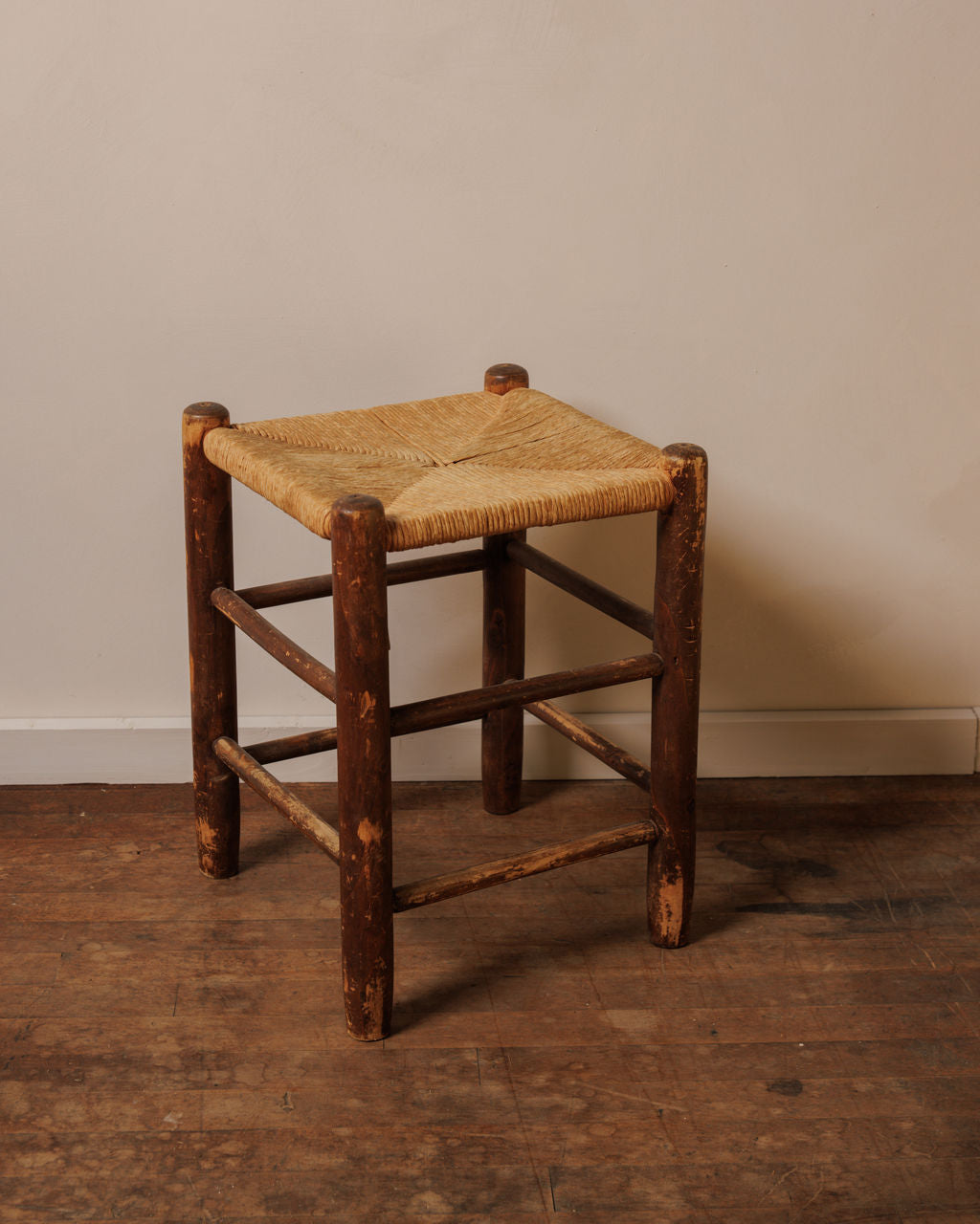 French Rush Stool - Dark