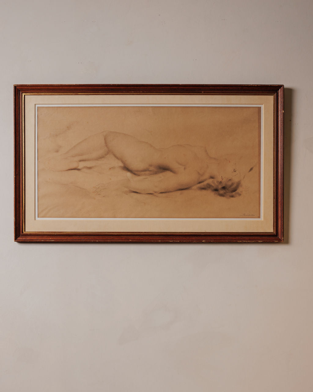 Nude Charcoal Drawing