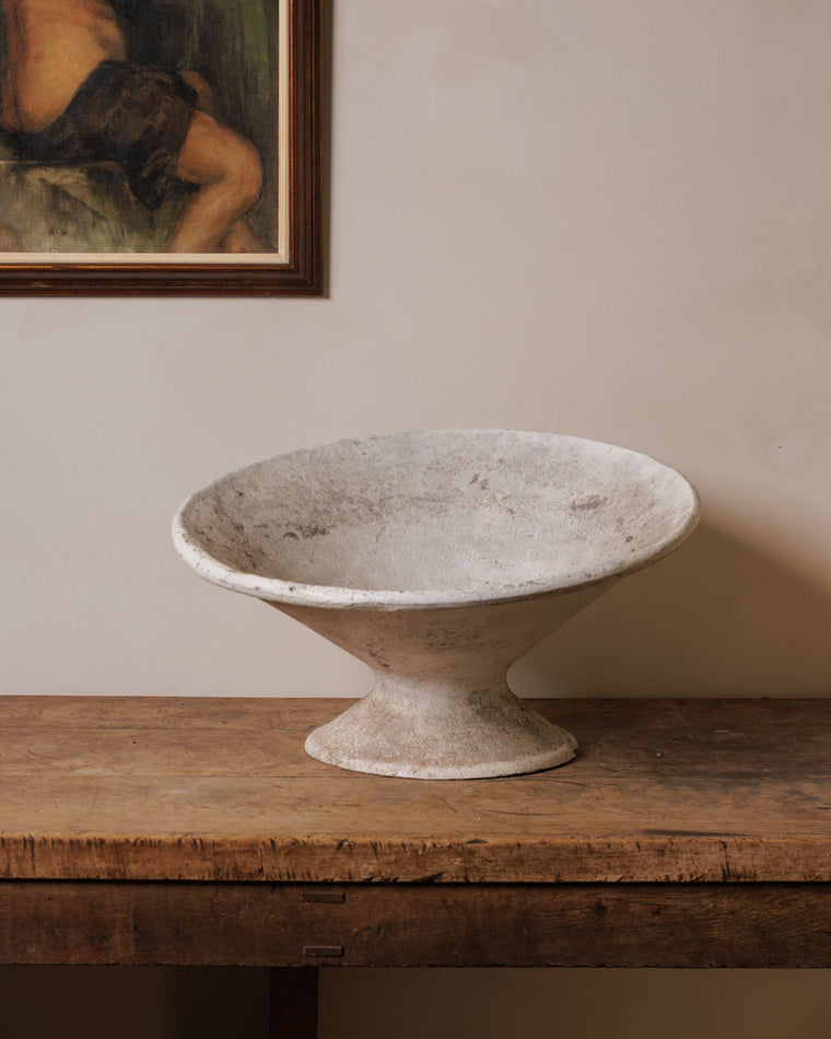 Willy Guhl Tilt Tall Planter - Whitewash