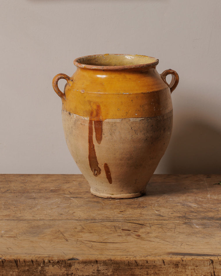 Yellow Confit Pot