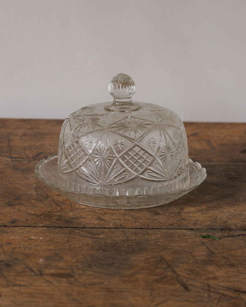 Glass Butter Dish - II
