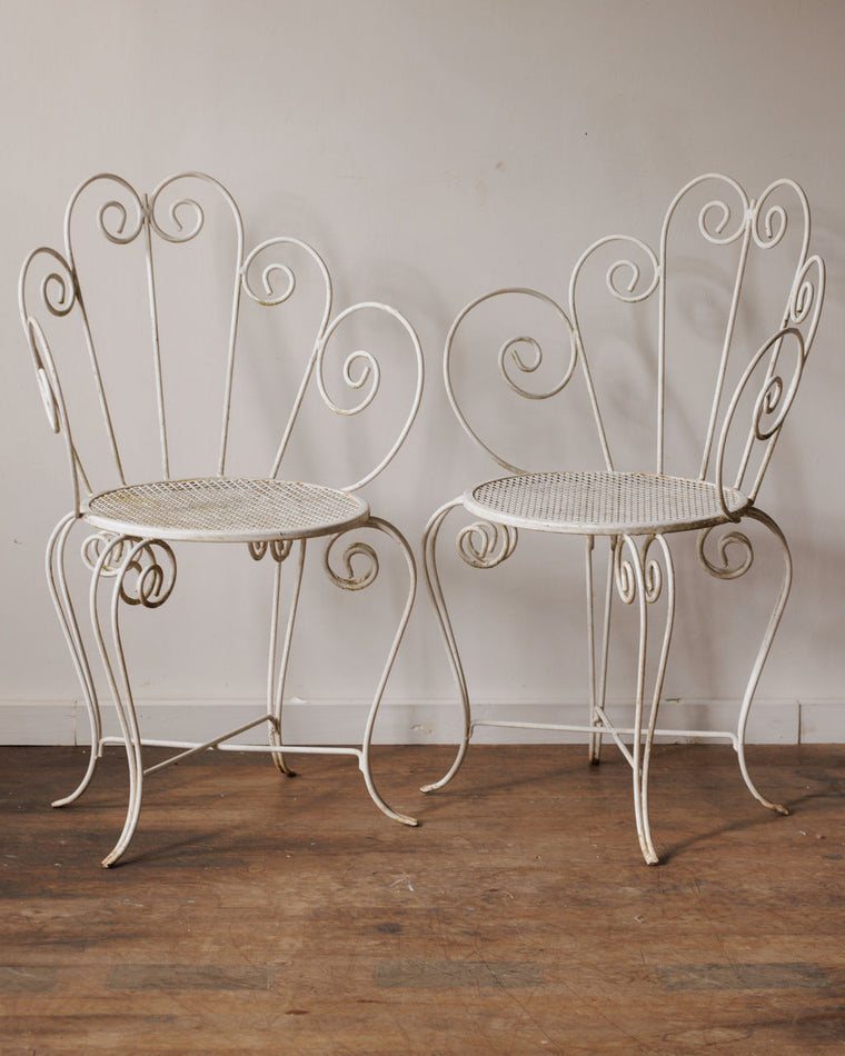 French Peacock Chairs - Set of 2