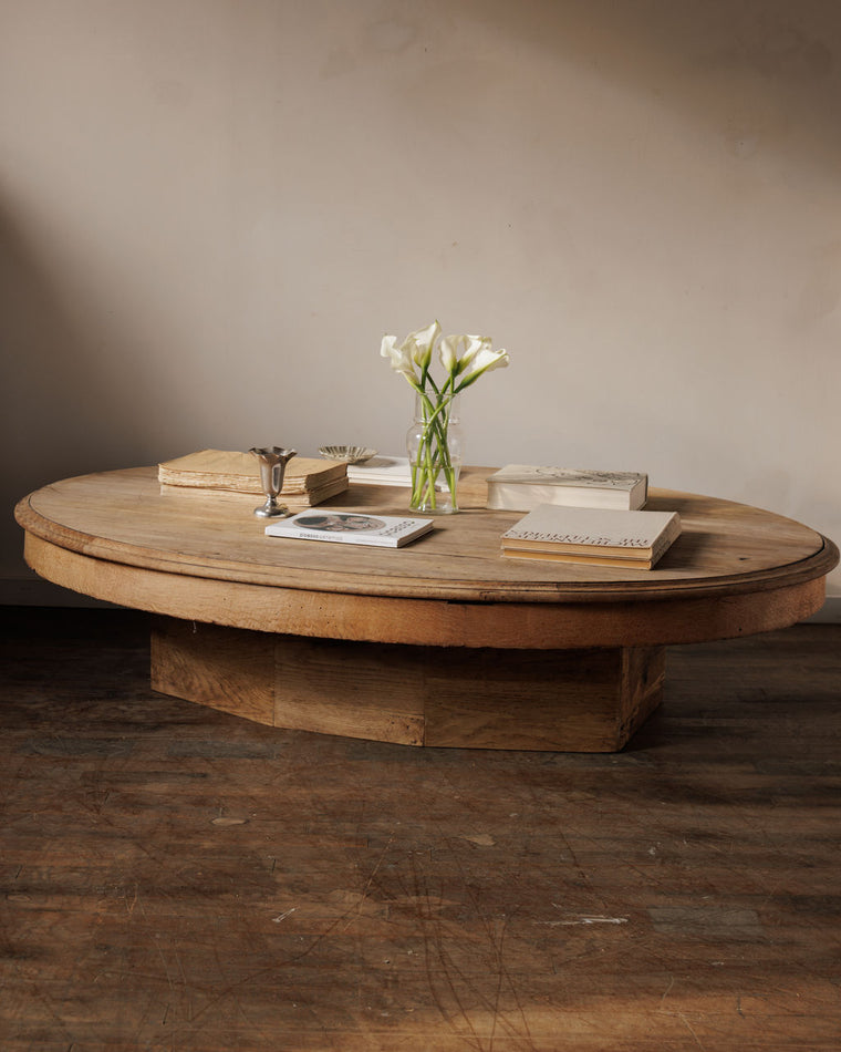 Rare French Oval Coffee Table