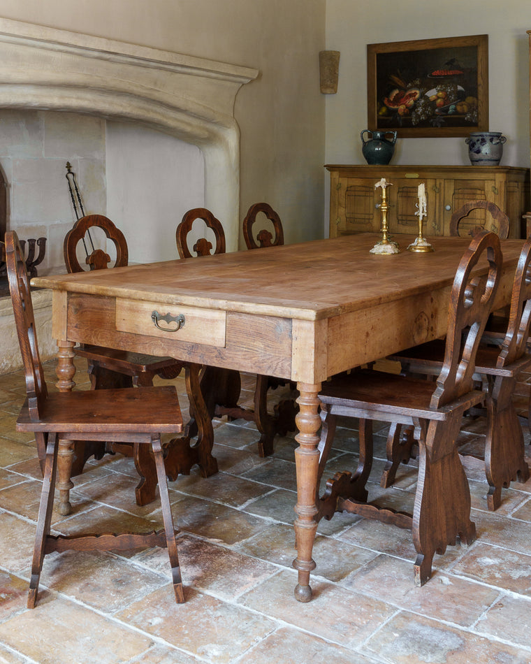 19th c. Oak Farm Table