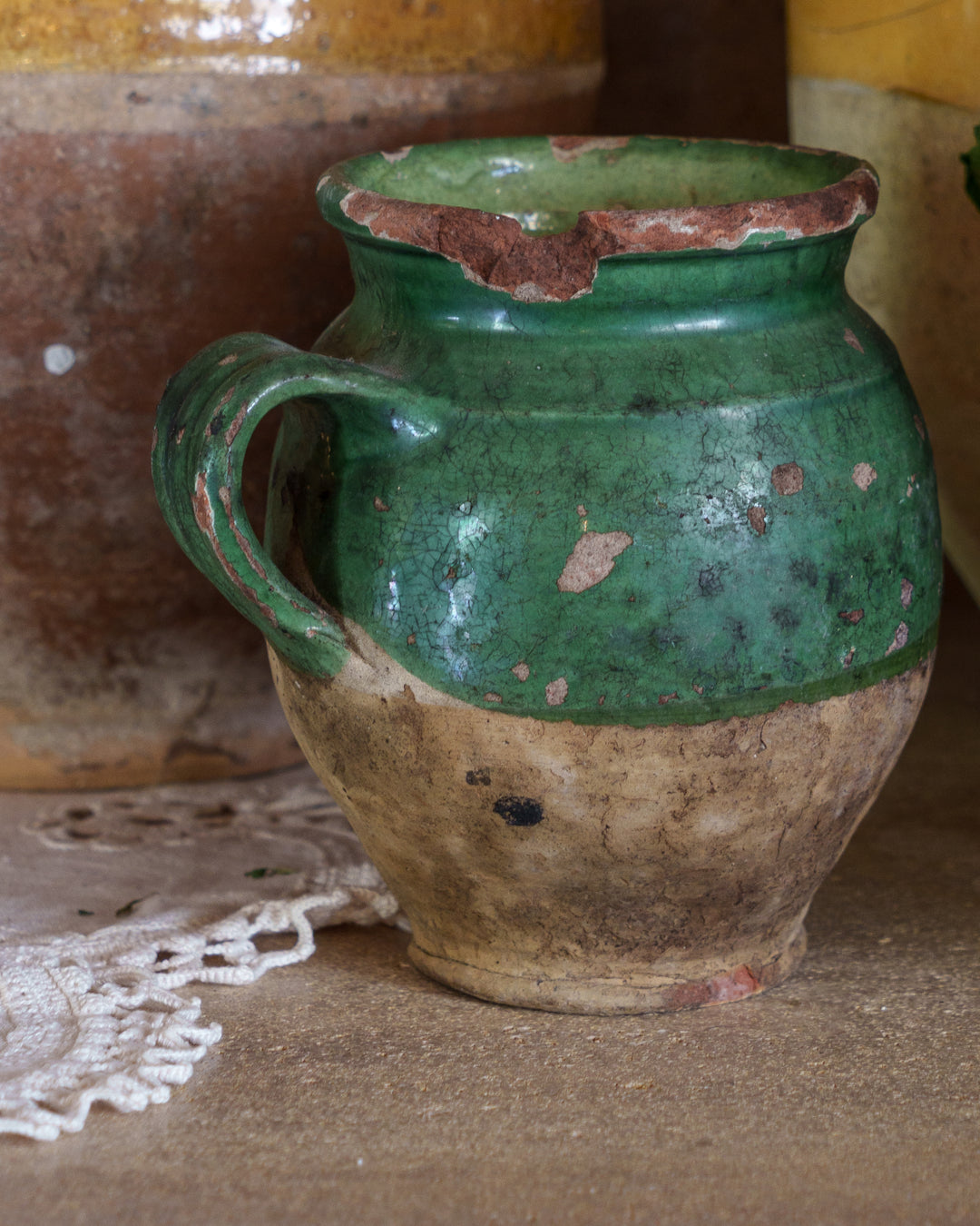 Rare Green Confit Pot