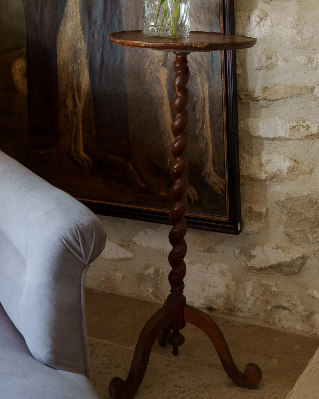 Barley Twist Pedestal Table
