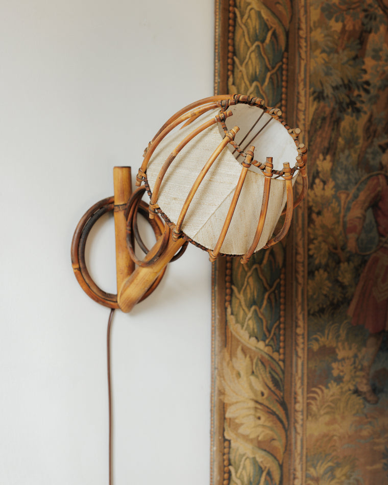 Pair - Bamboo Wall Sconces