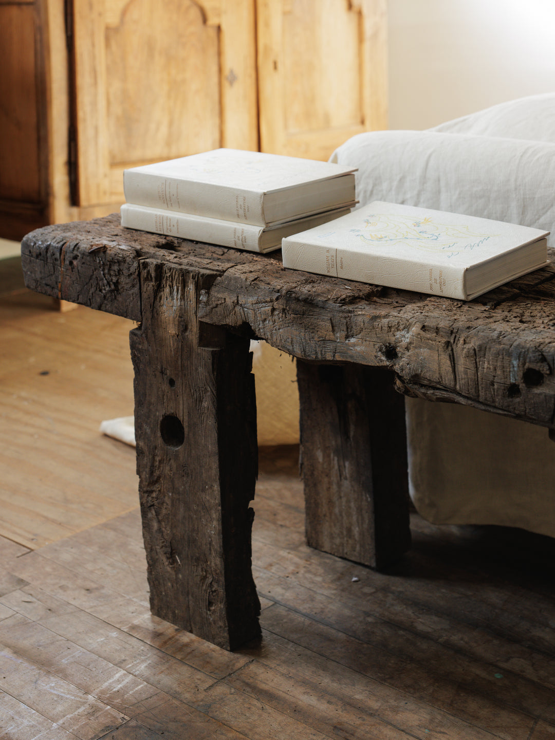 Antique French Primitive Bench