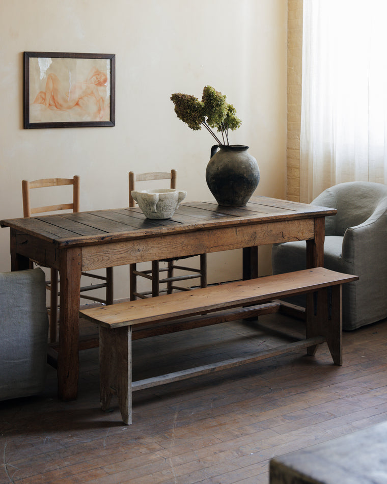 19th c. Sliding Top Farm table