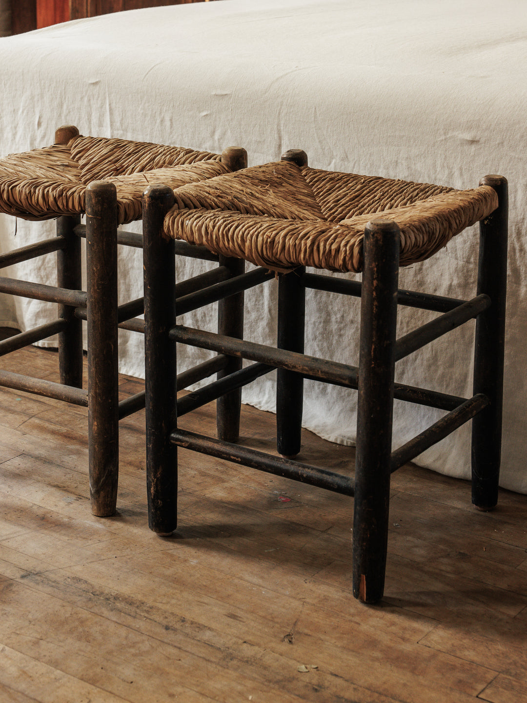 Straw Seat Stool