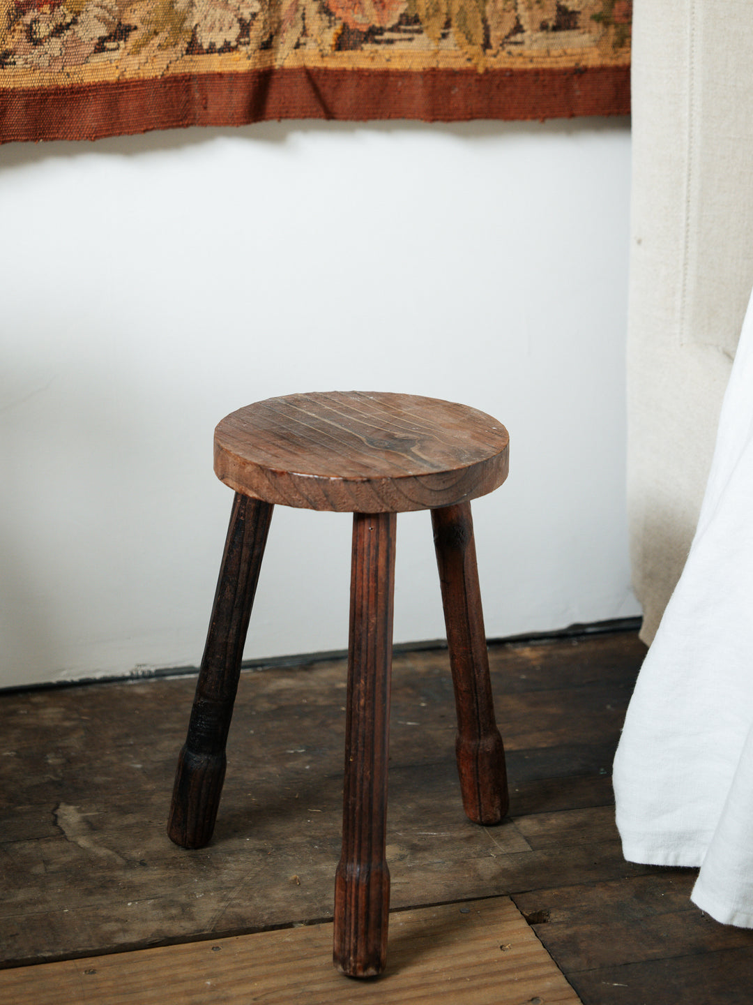 Round French Tripod Stool