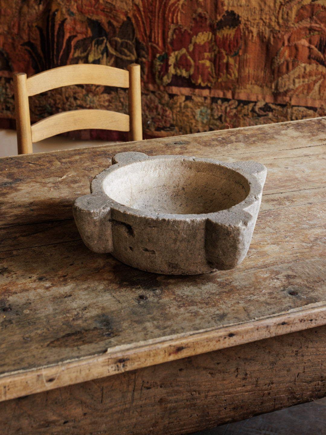 Antique French Stone Mortar