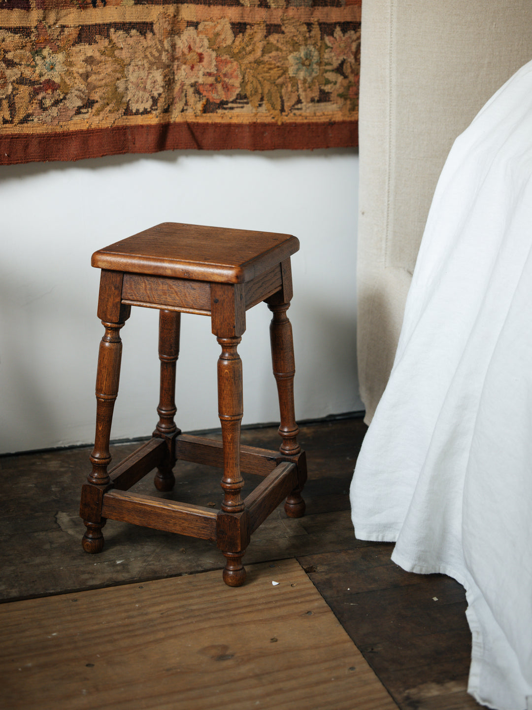 Mini Square Oak Stool