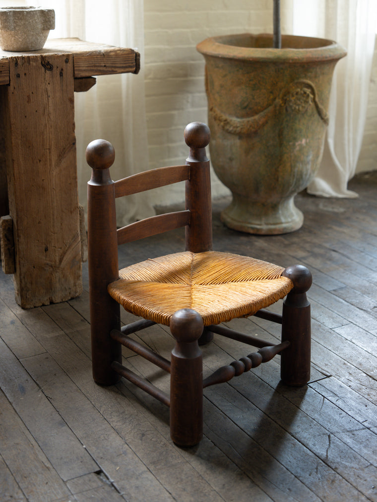 French Low Fireplace Chair