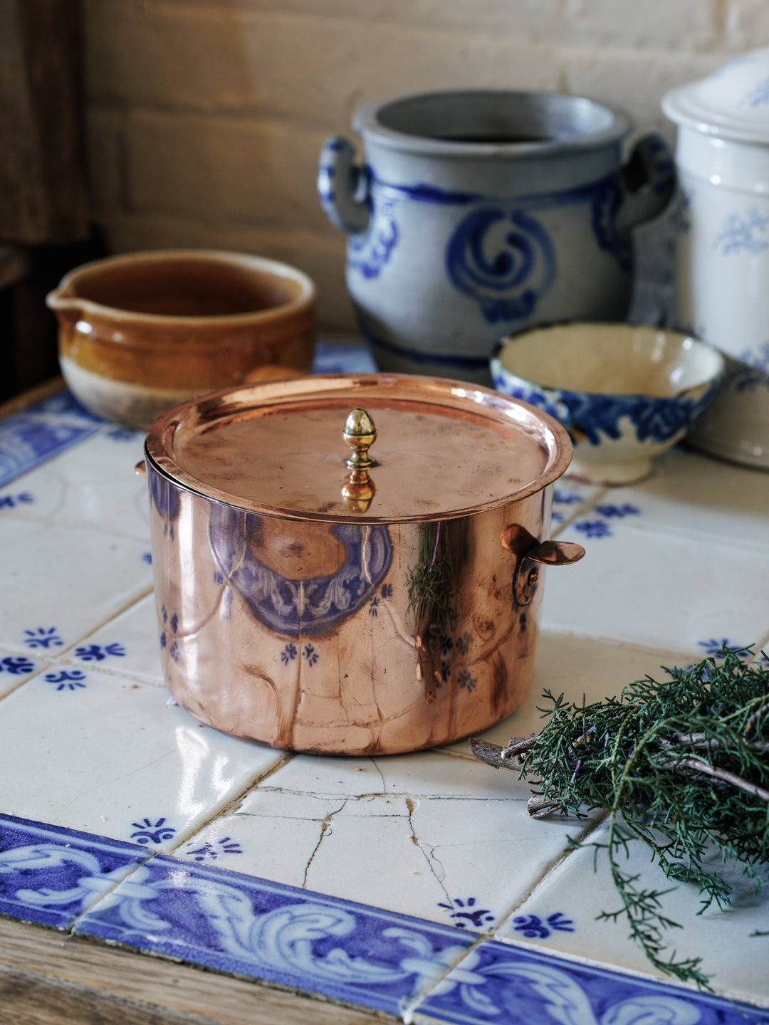 Antique French Copper Charlotte Cake Mold